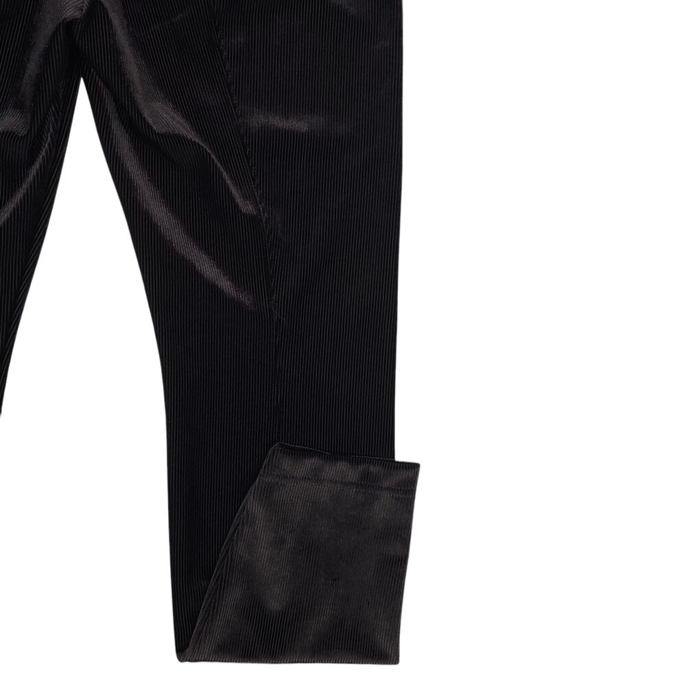 White House Black Market Leggings Womens 10 Short Black Corduroy Stretch Runway - Picture 12 of 12